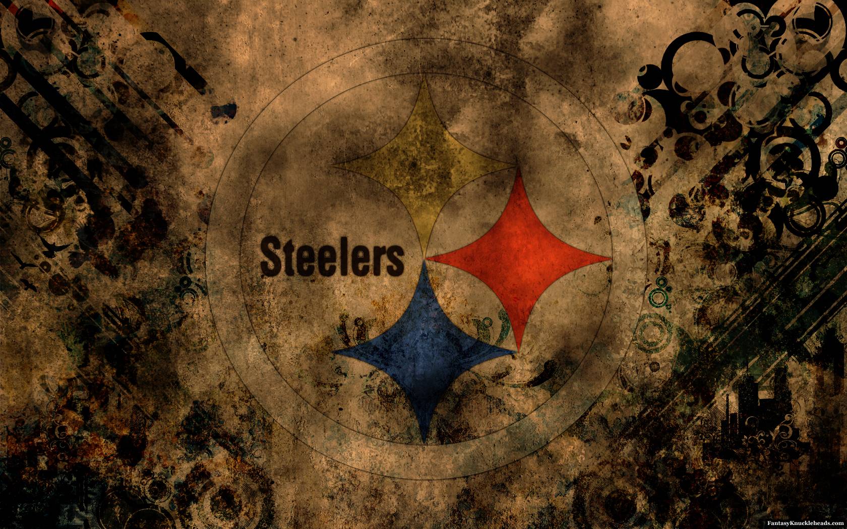 Logo astratto Steelers grunge, 1680x1050 HD, ROG Asus Laptop