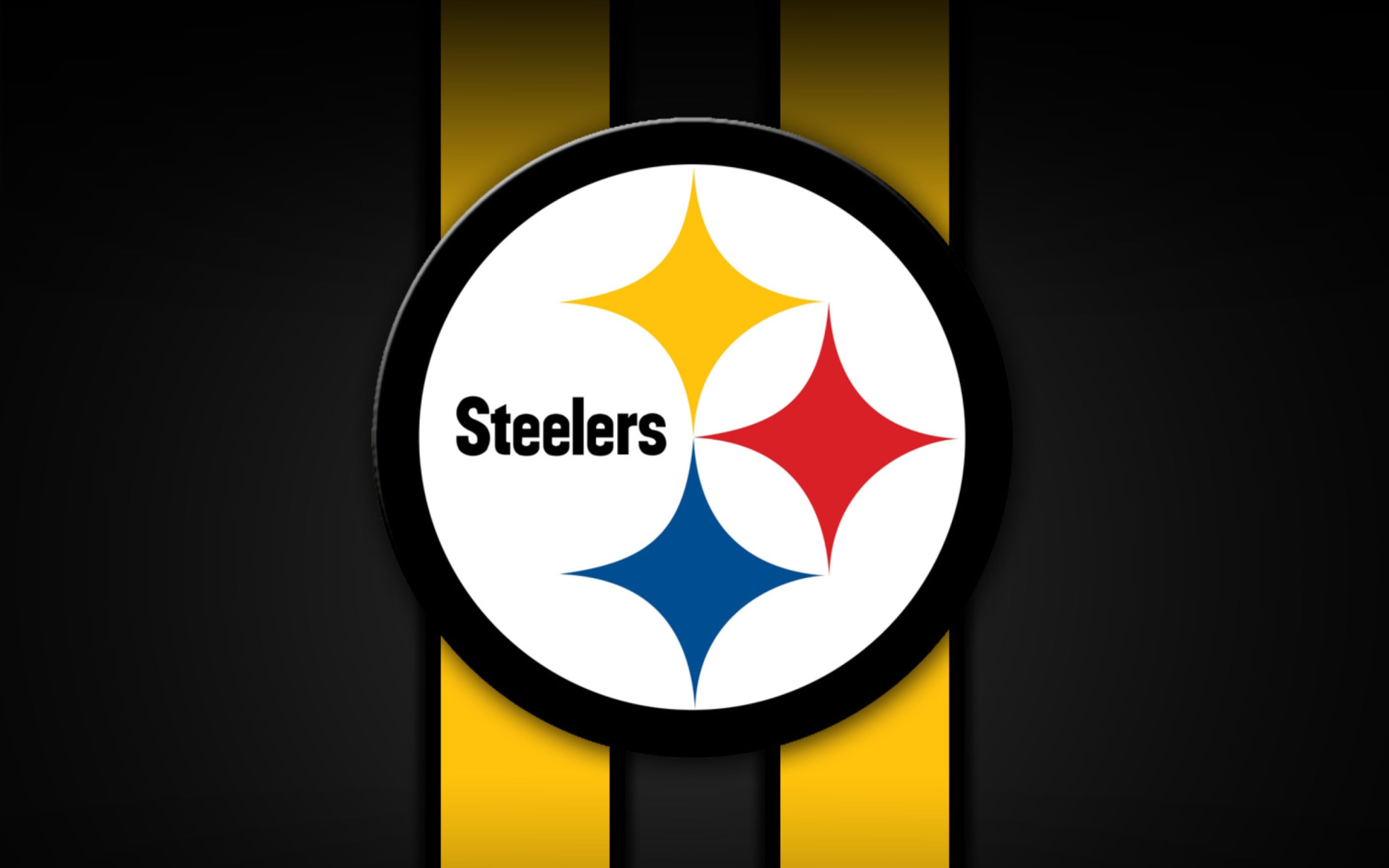 Logo Pittsburgh Steelers nero, 3840x2400 Ultra HD, 4K TV