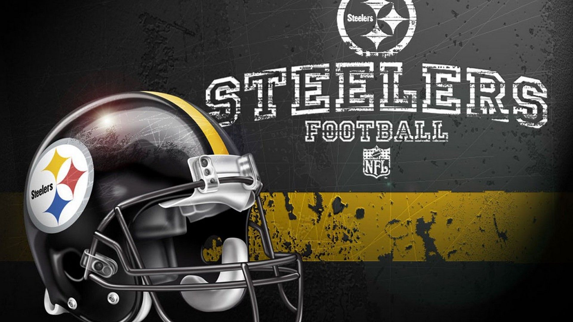 Casco Steelers football nero-oro, 1920x1080 1080p, Desktop