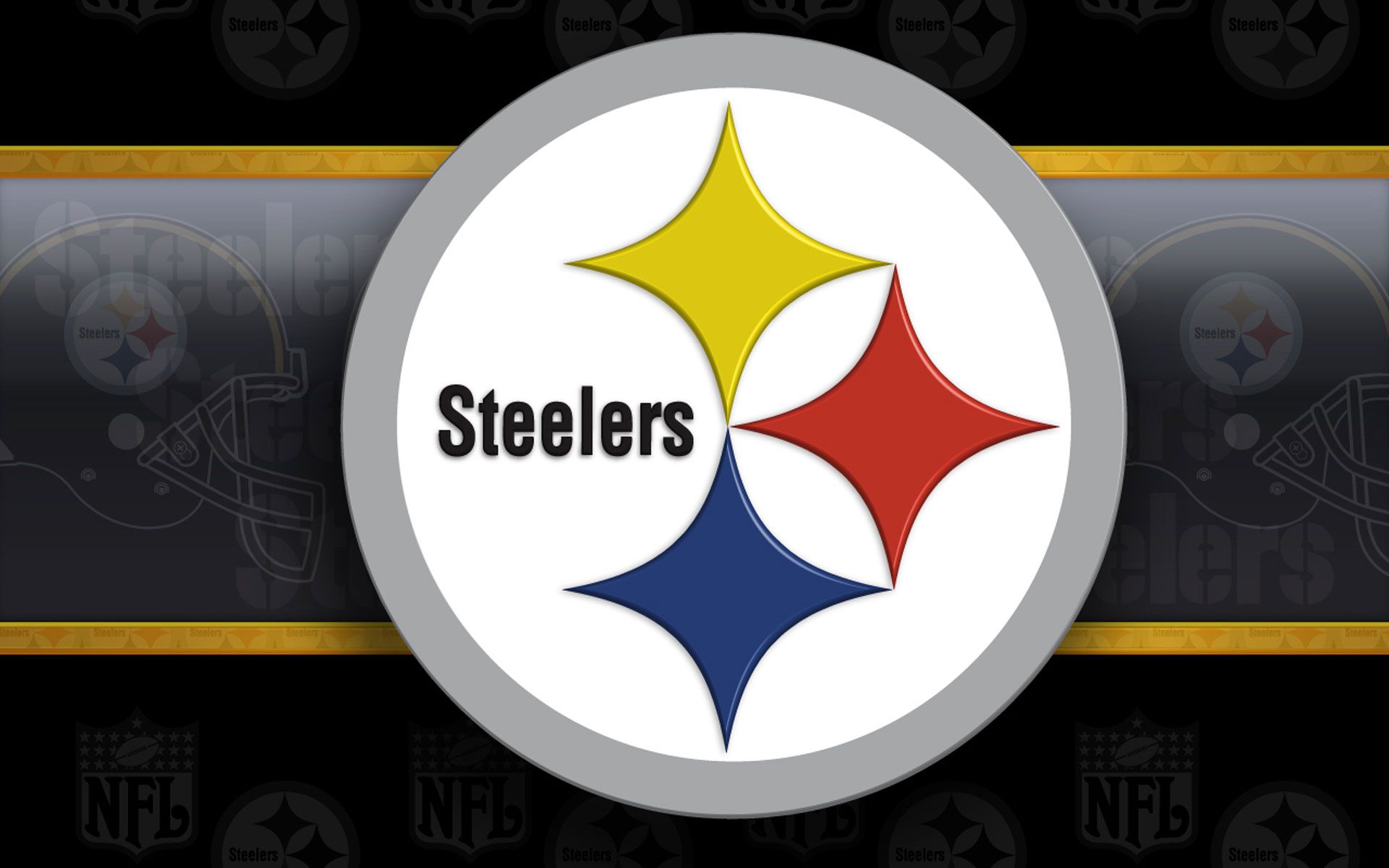 Logo Steelers astratto nero, 1920x1200 Full HD+, Desktop