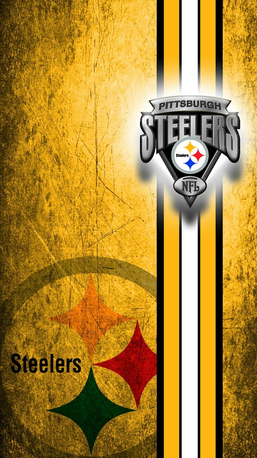 Logo Pittsburgh Steelers NFL, 1080x1920 Full HD Verticale, Smartphone