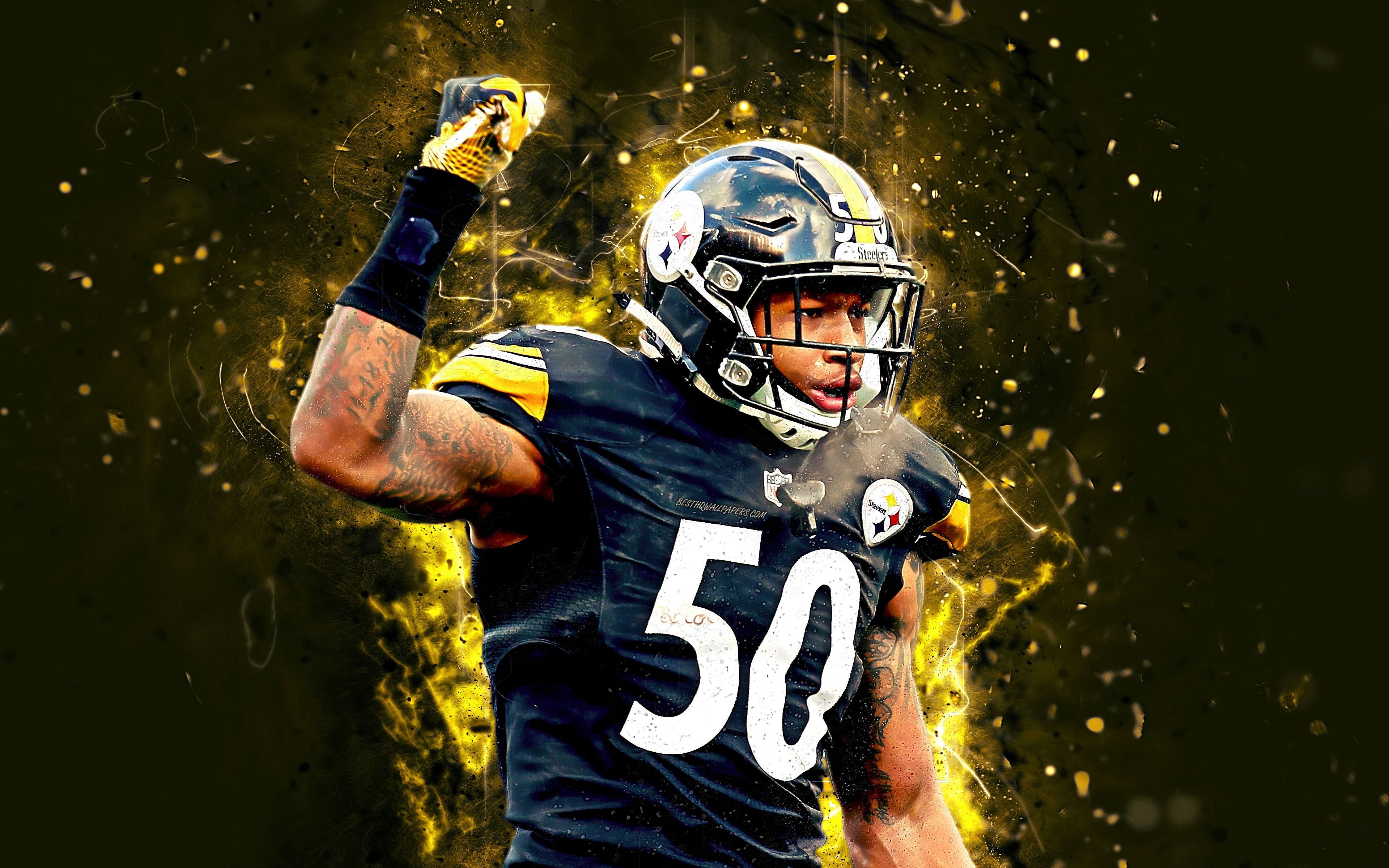 Ryan Shazier Steelers astratto, 3840x2400 Ultra HD, 4K TV