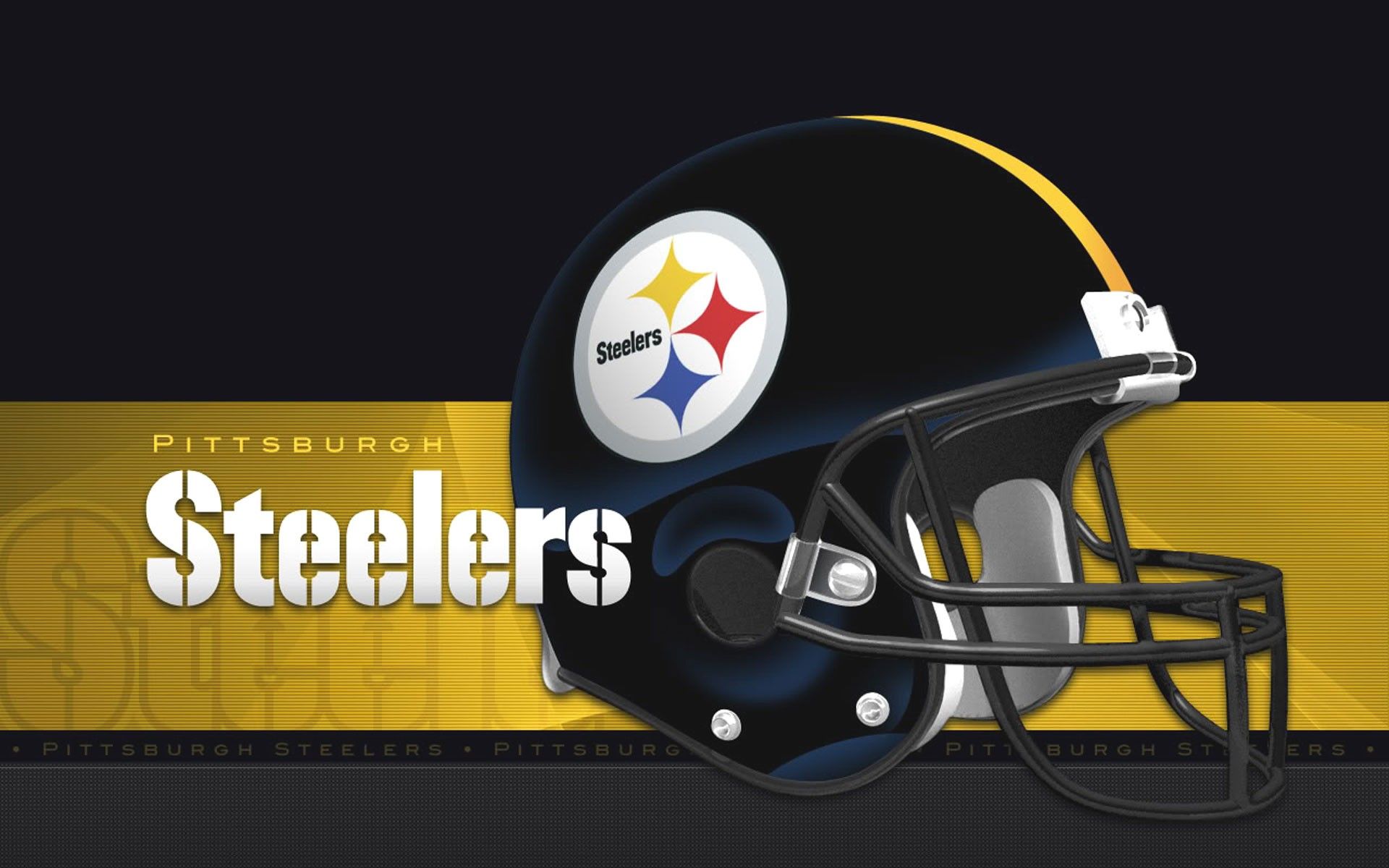 Casco Pittsburgh Steelers nero, 1920x1200 Full HD+ WUXGA, Desktop