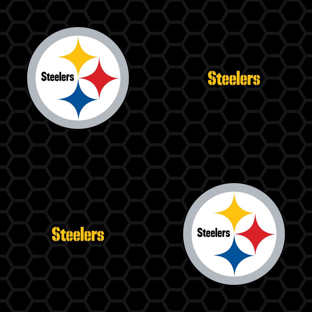 Logo Steelers pattern nero, 1000x1000 HD, iMac