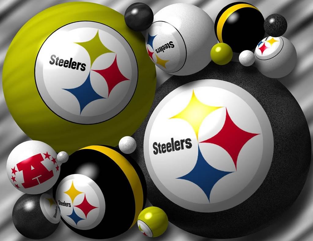Sfere logo Steelers 3D, 1024x790 HD, Laptop
