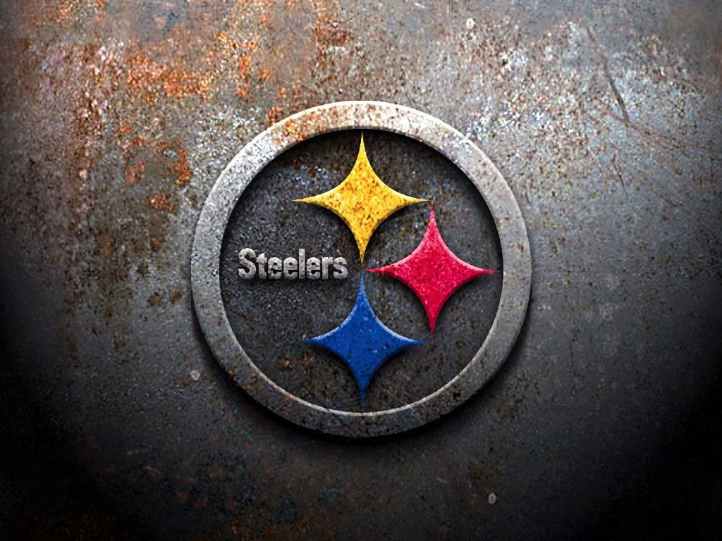 Logo Pittsburgh Steelers metallo, NFL, 1024x768 HD, Laptop