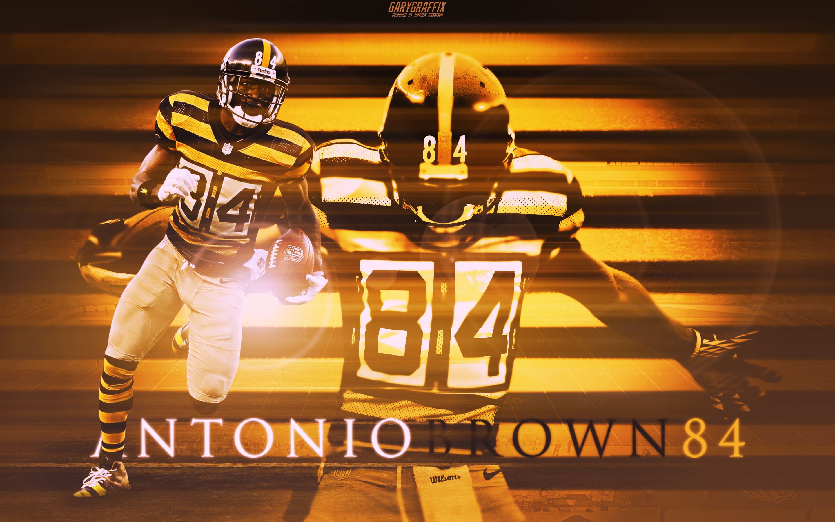 Antonio Brown Steelers football, 2880x1800 2K, MacBook Pro