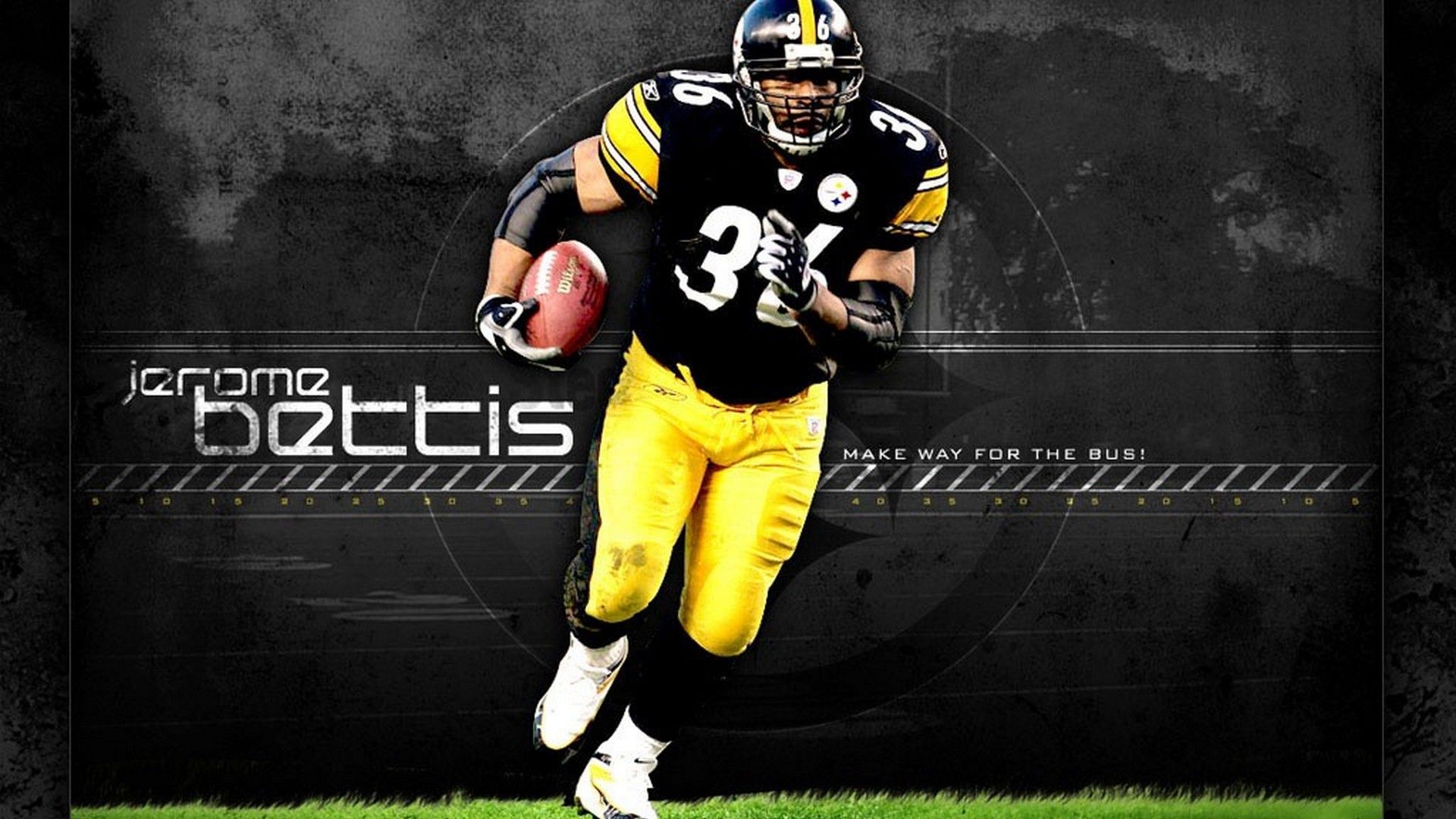 Jerome Bettis Steelers football, 1920x1080 Full HD, PC