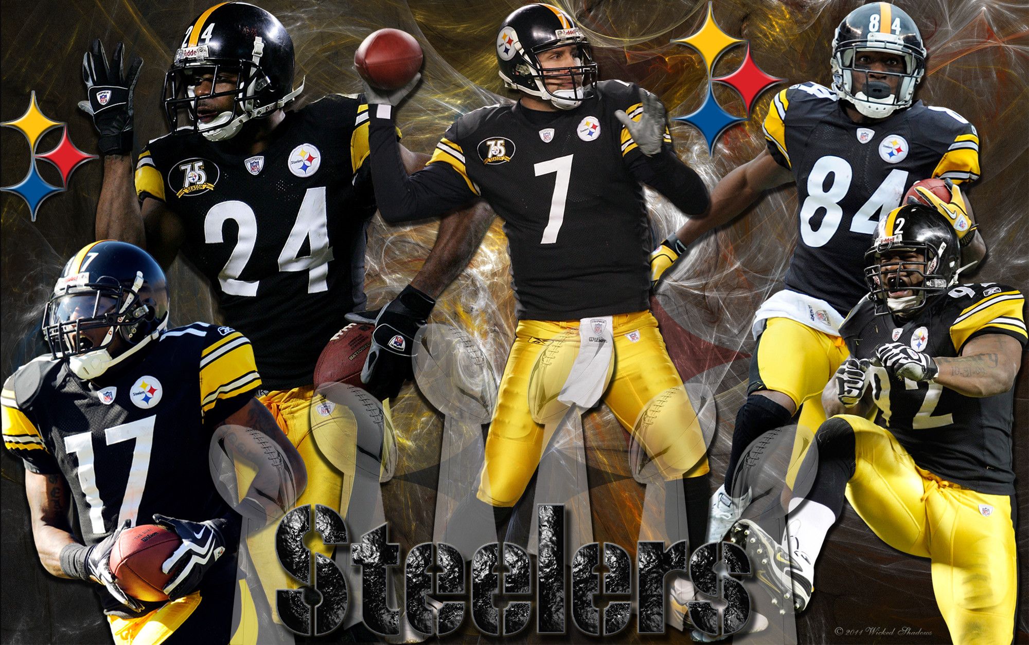 Giocatori Pittsburgh Steelers football, 2000x1255 alta risoluzione, Desktop