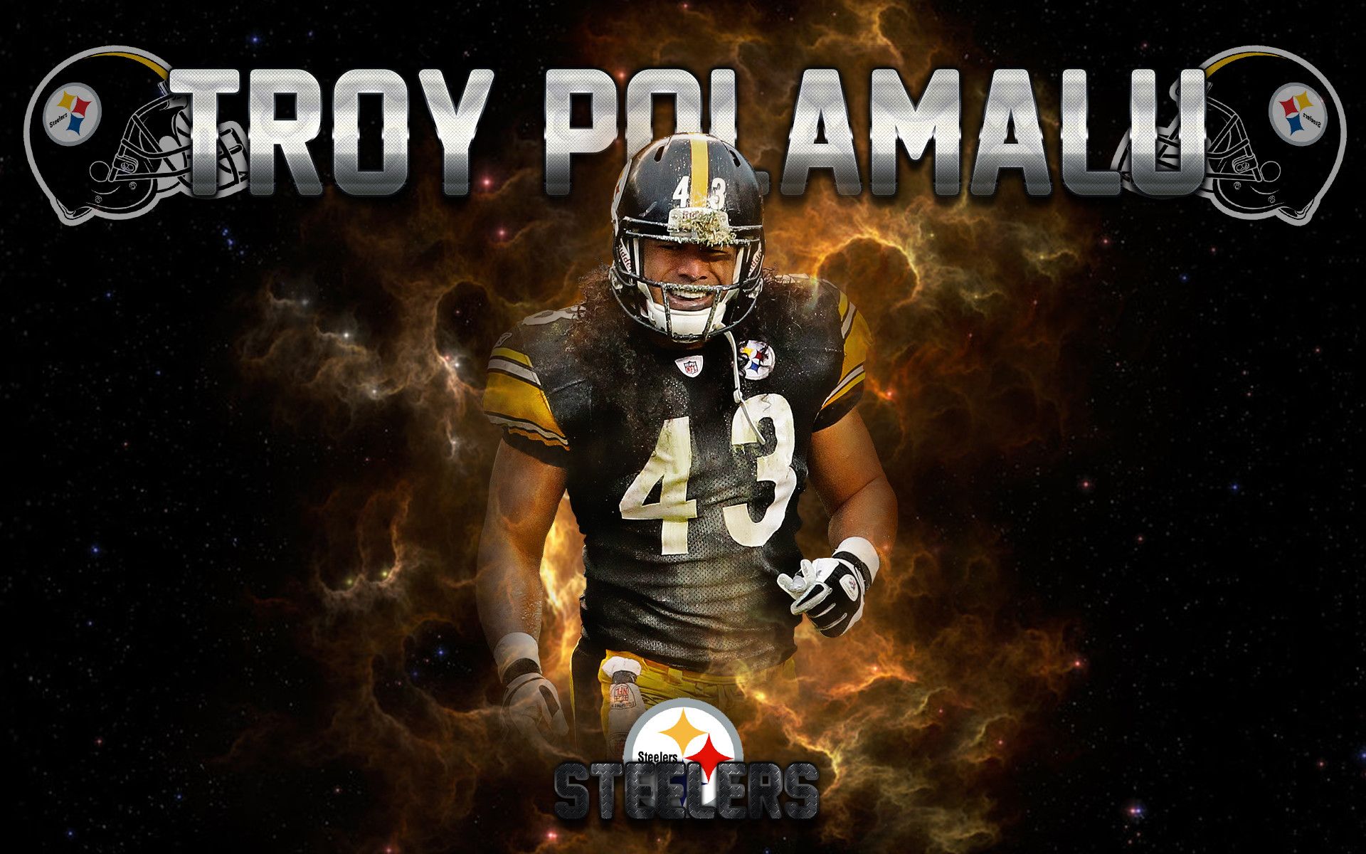 Troy Polamalu Steelers giocatore, 1920x1200 Full HD+, PC