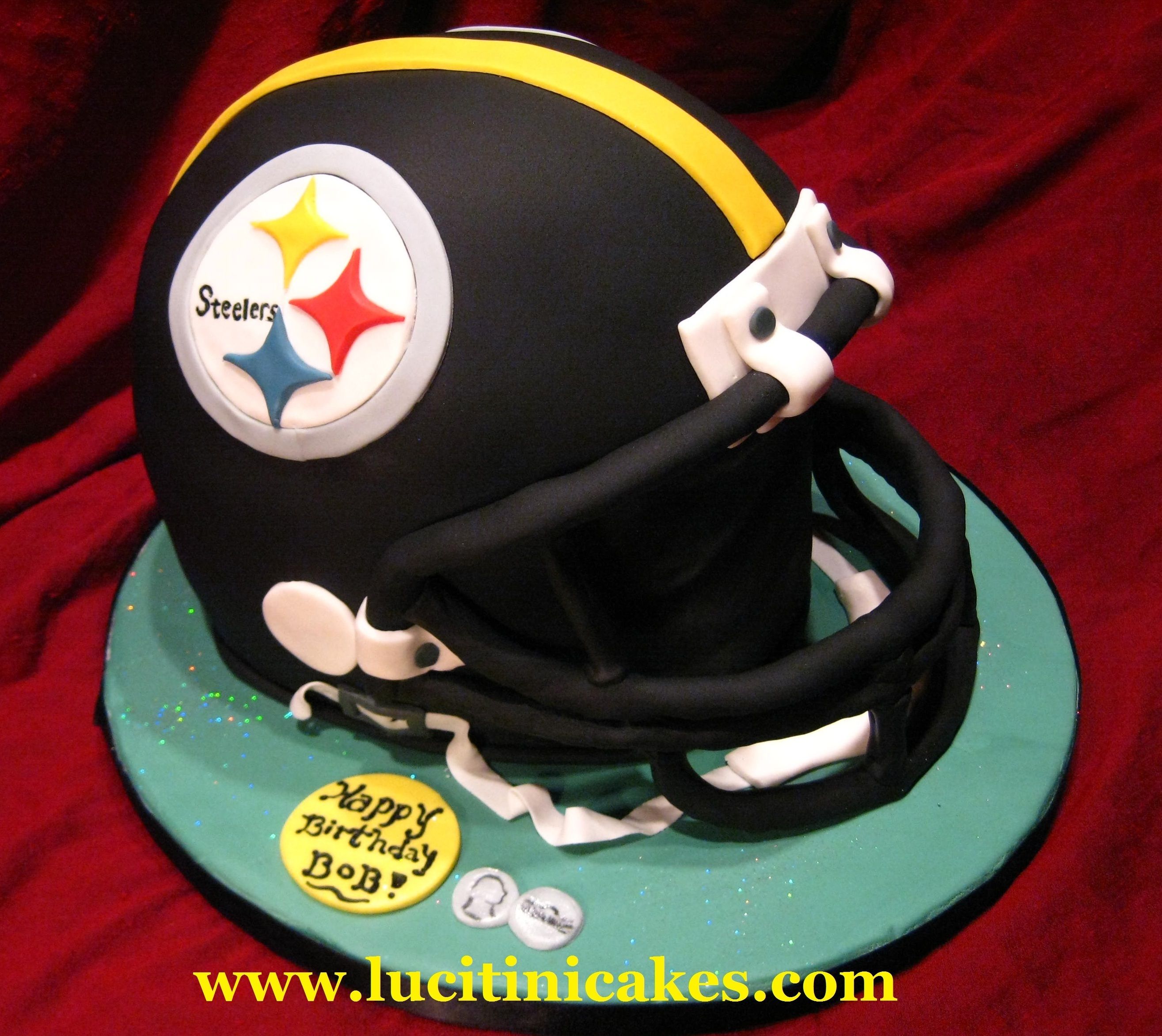 Torta casco Steelers nero, 2630x2344 2K+, Desktop