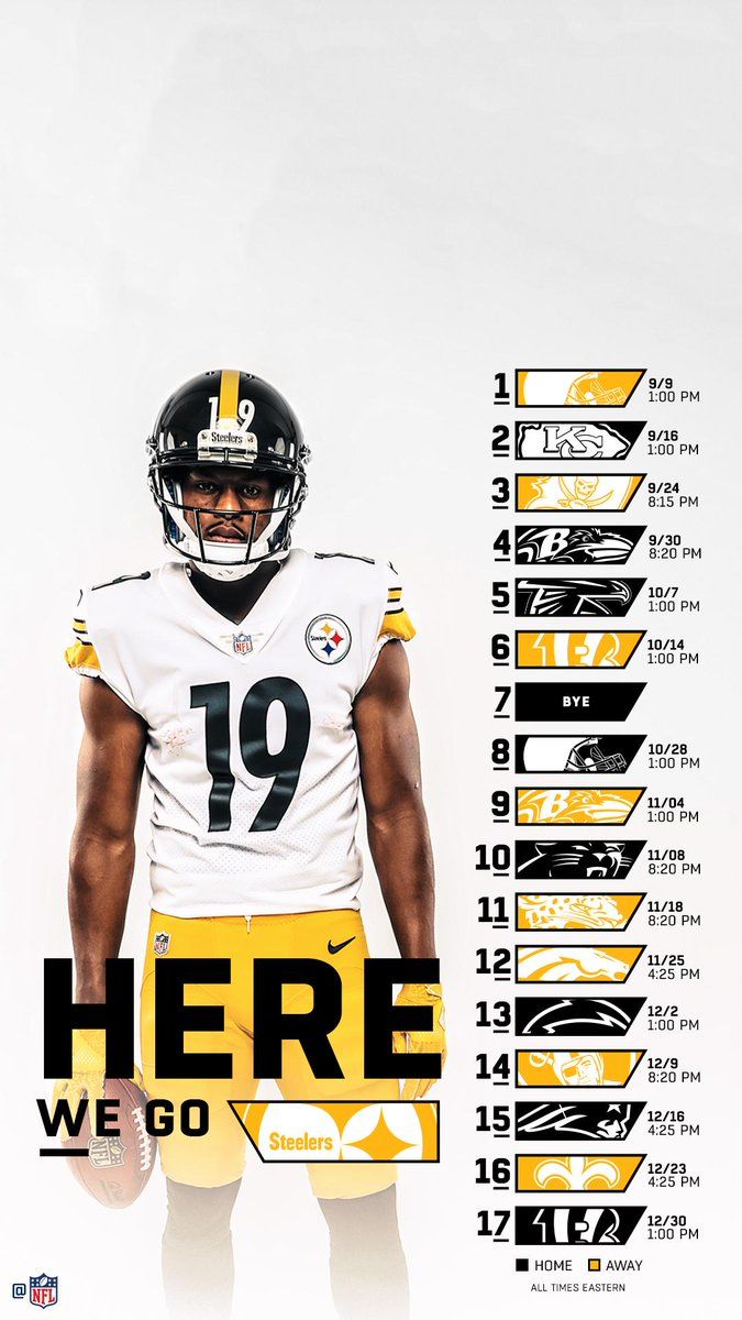 Giocatore Steelers calendario partite, 675x1200 Verticale, iPhone Pro