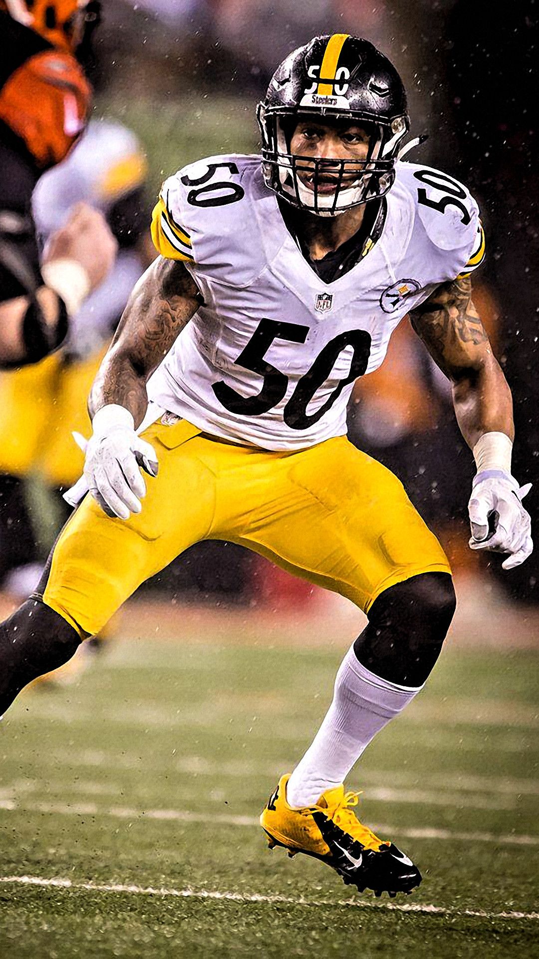 Giocatore Steelers numero 50, Pittsburgh Steelers, 1080x1920 Verticale, iPhone Pro Max