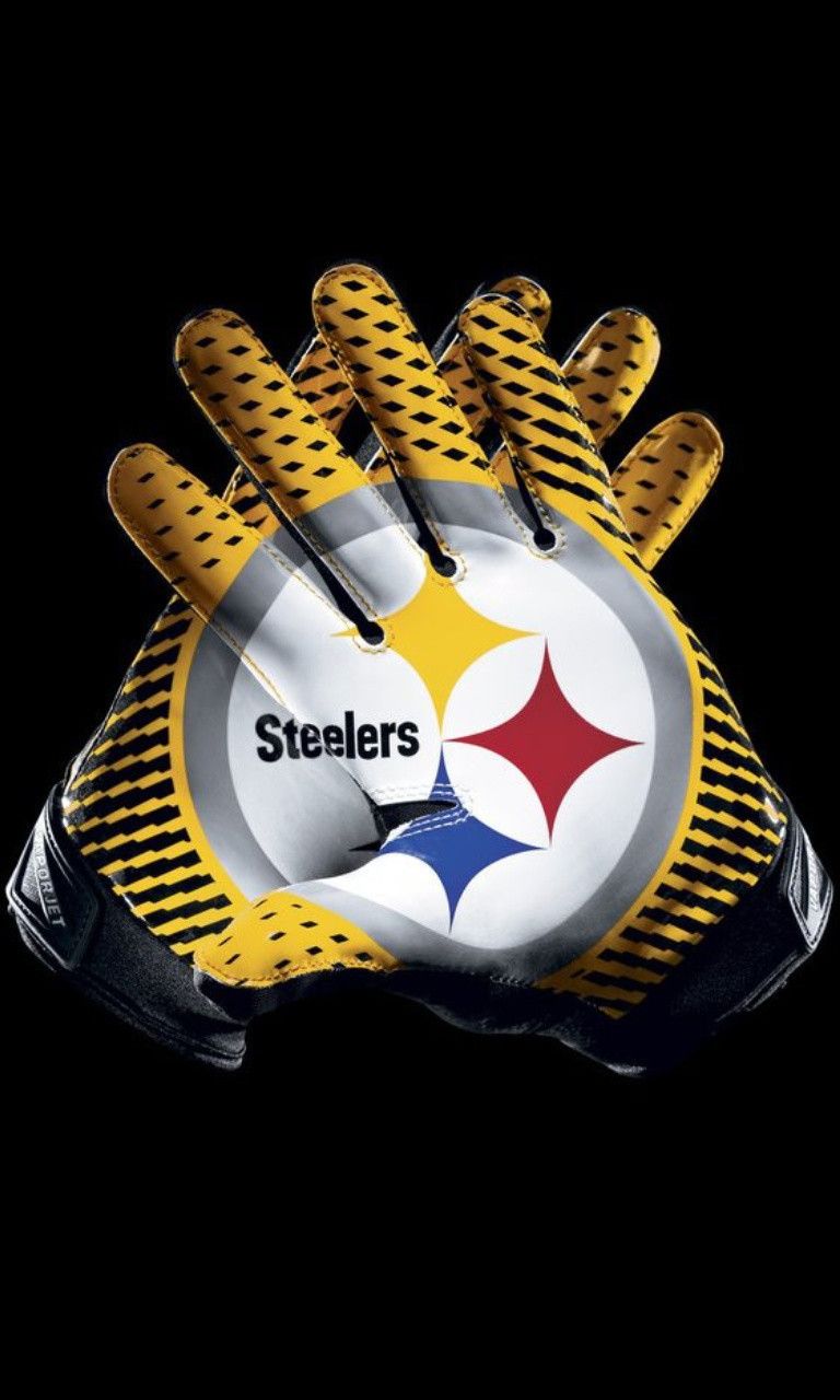 Guanti da football Steelers, Pittsburgh Steelers, 768x1280 Verticale, iPhone Air