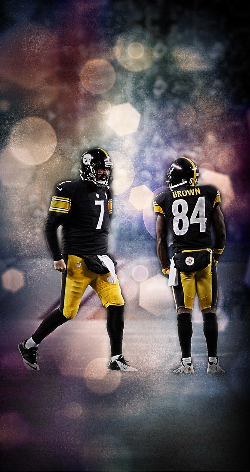 Giocatori Steelers football americano, 852x1608 Full HD Verticale, iPhone Pro