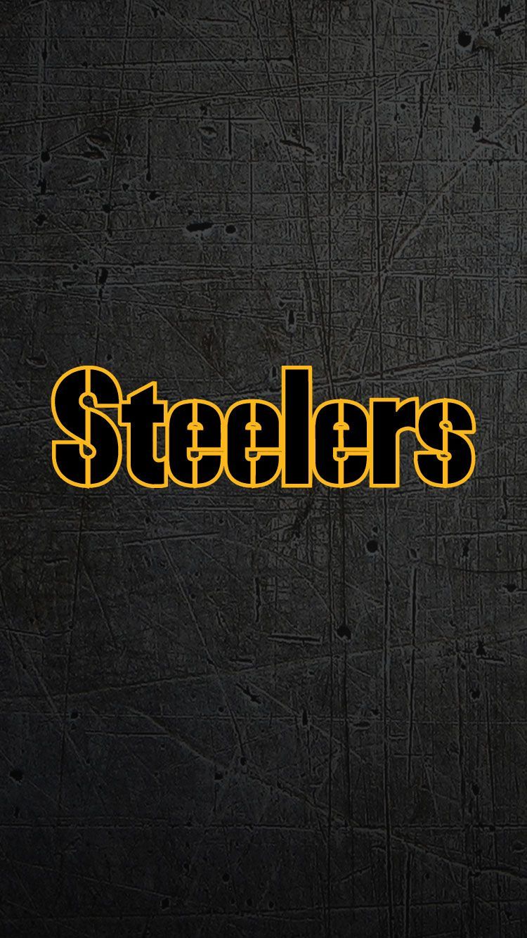 Logo Steelers testo dorato, 750x1334 Full HD Verticale, iPhone