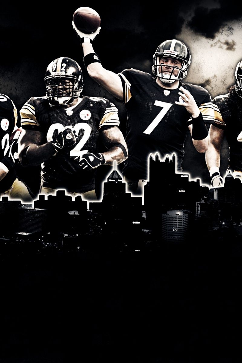 Giocatori Pittsburgh Steelers football americano, 800x1200 Full HD Verticale, iPhone