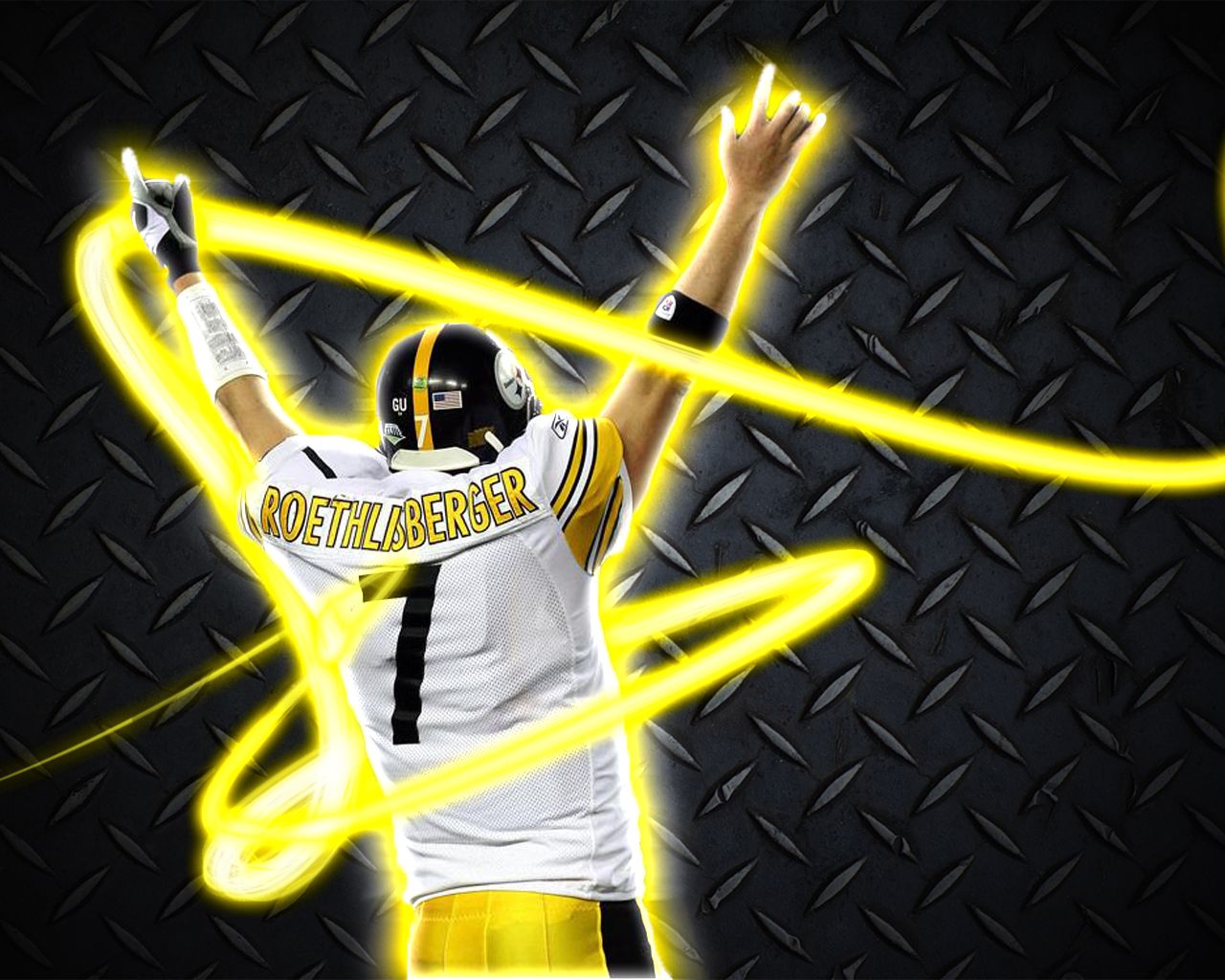 Roethlisberger Steelers effetto luce, 1280x1024 HD, Desktop