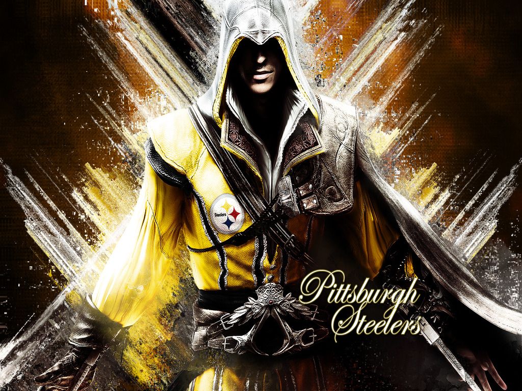 Assassin's Creed logo Steelers, azione-avventura, 1024x768 HD, Desktop