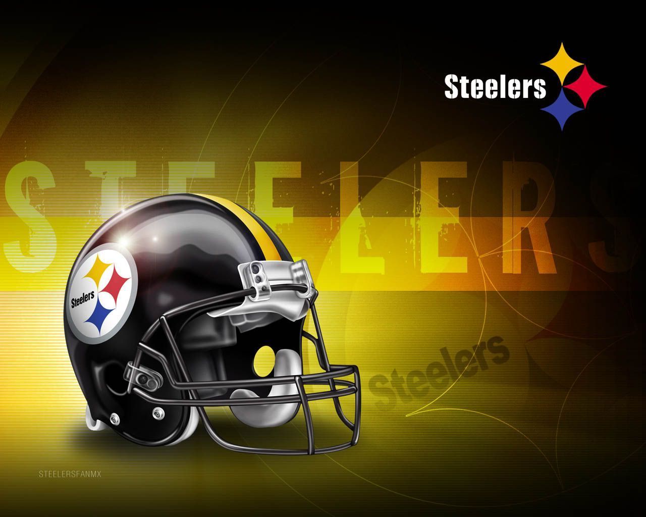 Casco Steelers Pittsburgh nero, 1280x1024 HD, Notebook Gaming