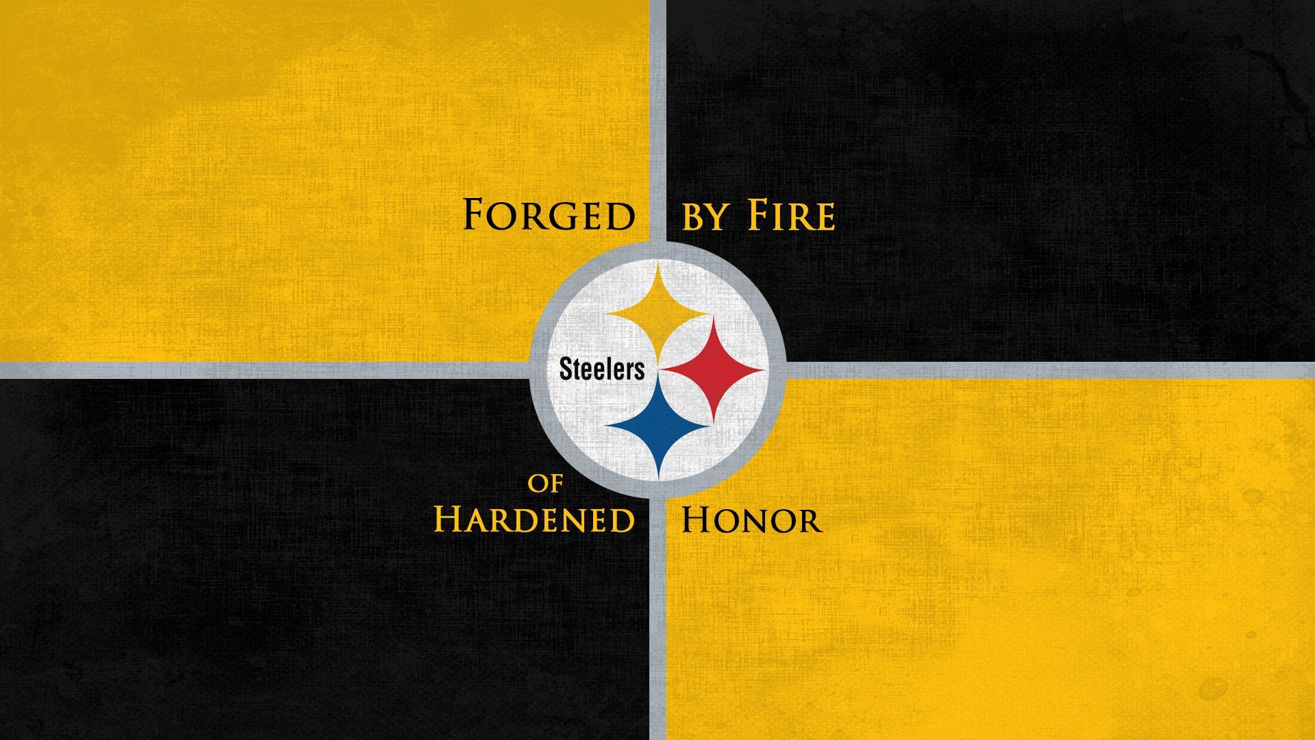 Logo Steelers giallo nero, Pittsburgh Steelers, 1920x1080 Full HD, Monitor Gaming