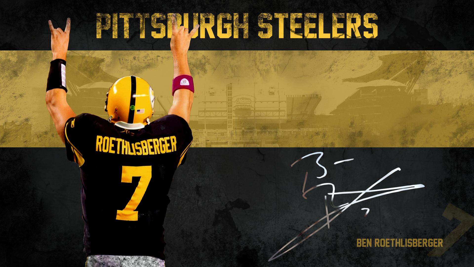 Ben Roethlisberger Pittsburgh Steelers, 1920x1080 Full HD, Desktop