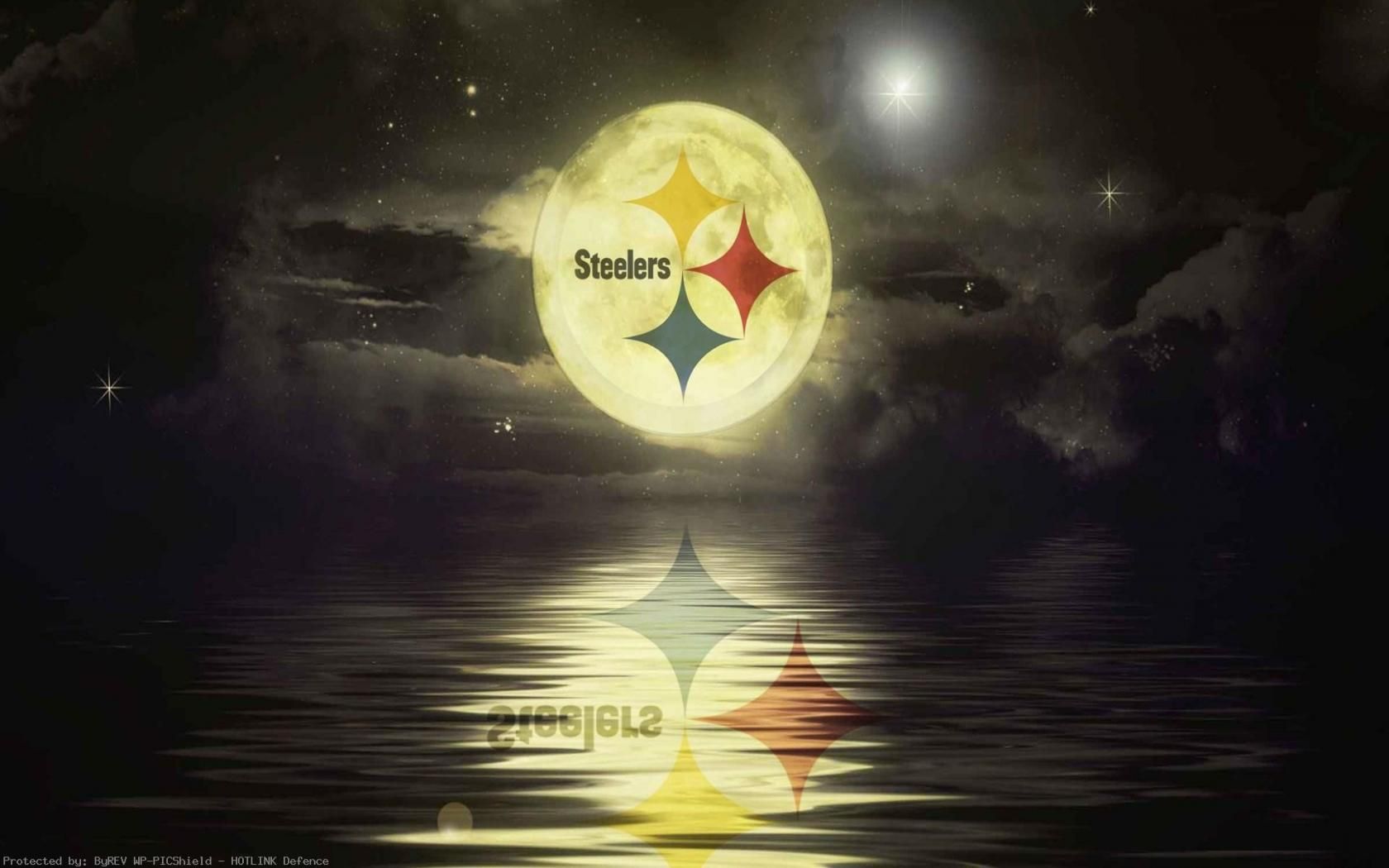 Logo Steelers su luna notturna, 1680x1050 HD Ready, PC Desktop