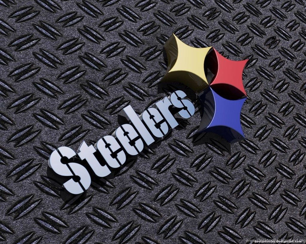 Logo Pittsburgh Steelers 3D, 1024x819 HD, Desktop