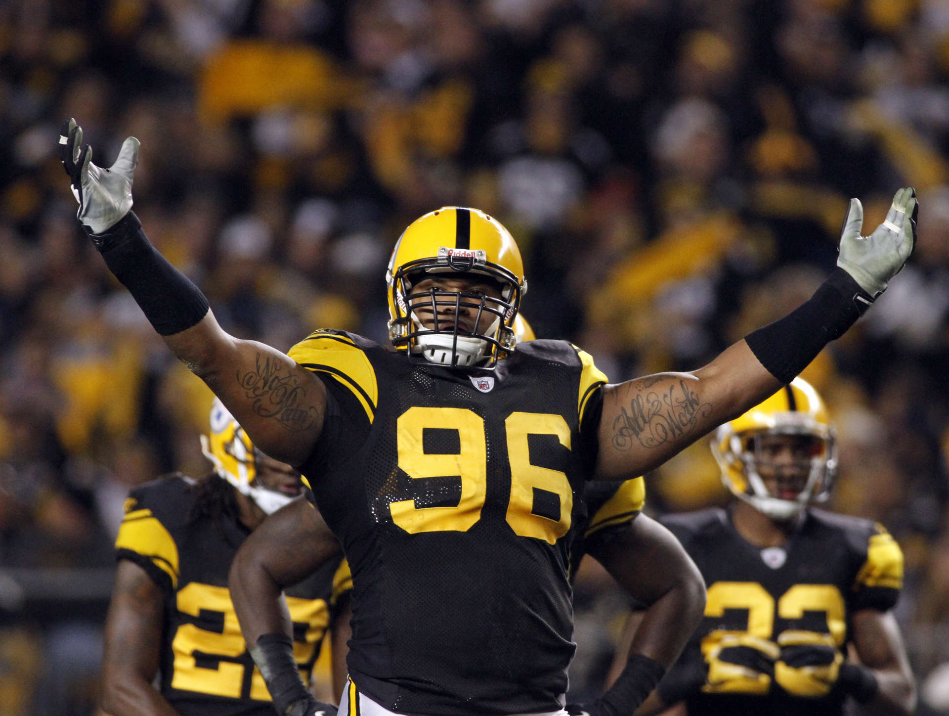 Giocatore Steelers numero 96, Pittsburgh Steelers, 1920x1448 WUXGA, PC Desktop