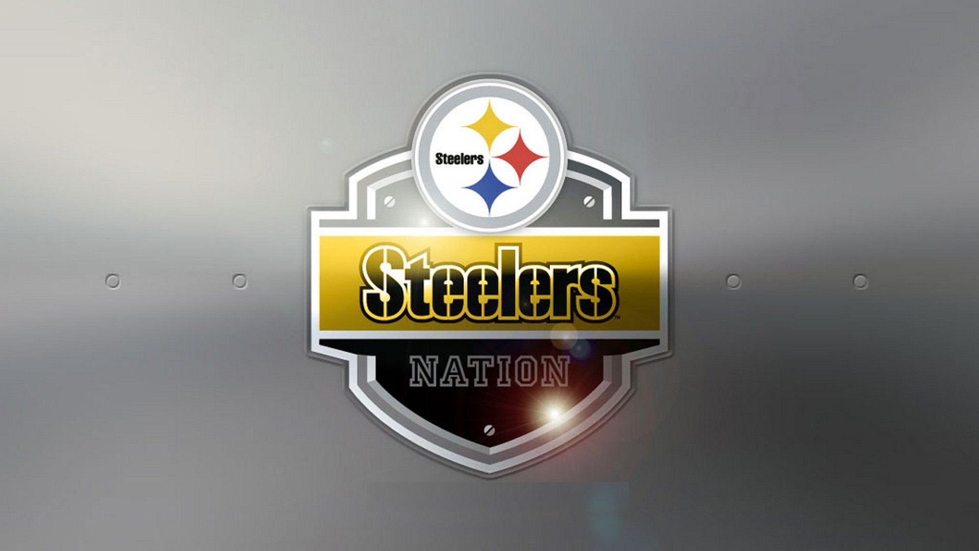 Logo Steelers Nation NFL, 1920x1080 Full HD, Monitor Gaming