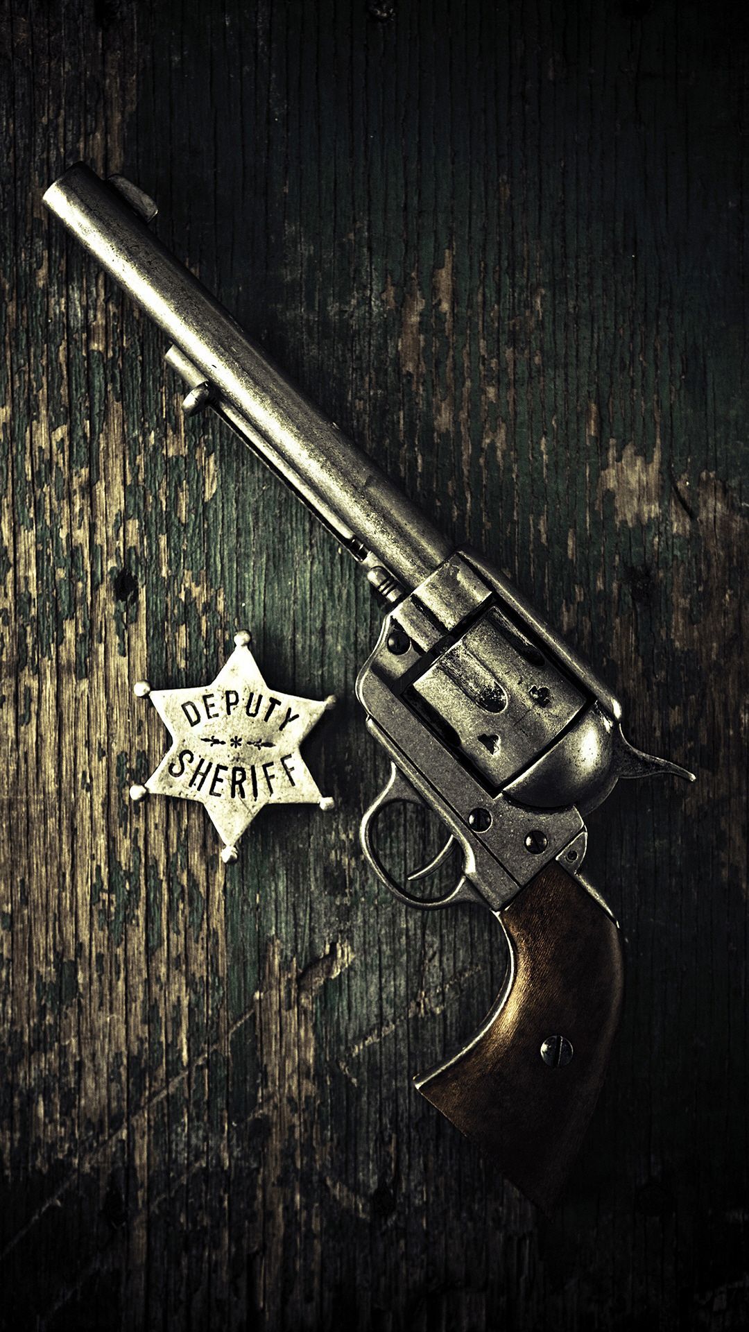 Pistola e stella da sceriffo, 1080x1920 Full HD Verticale, Smartphone