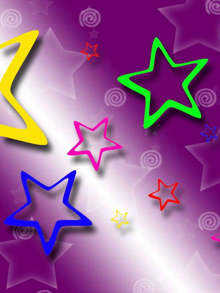Rondini e stelle nautiche viola, 1024x1024 HD, PC