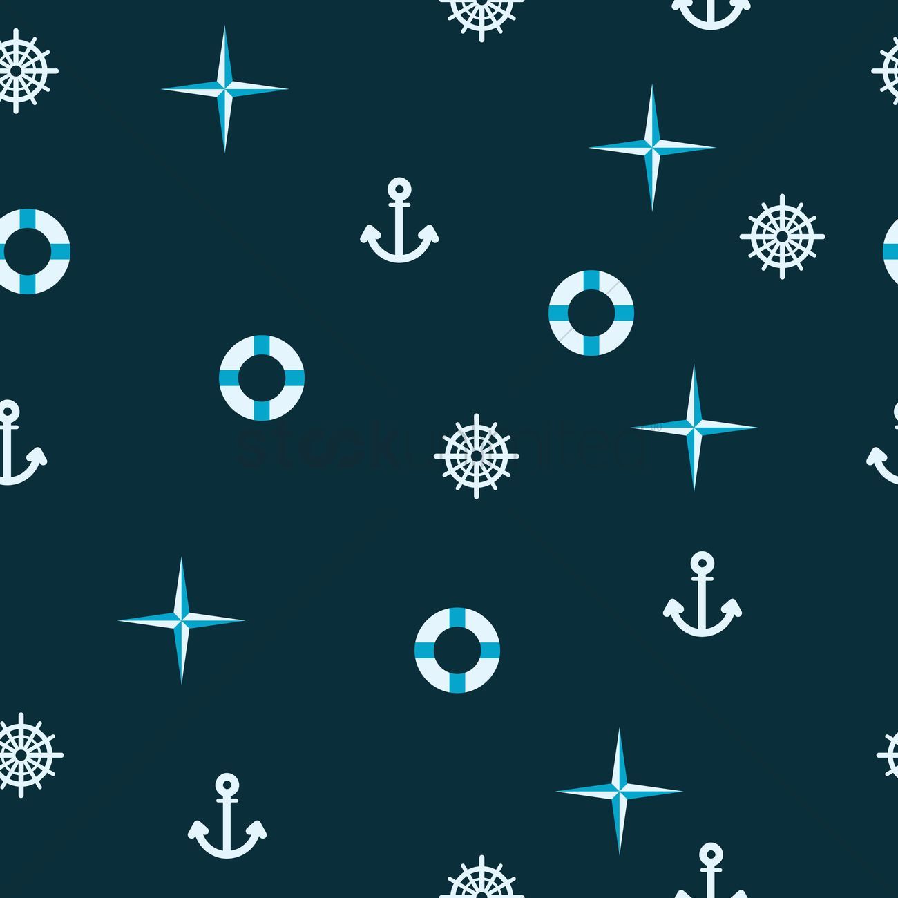 Pattern nautico ancore stella timone, 1300x1300 HD, Desktop