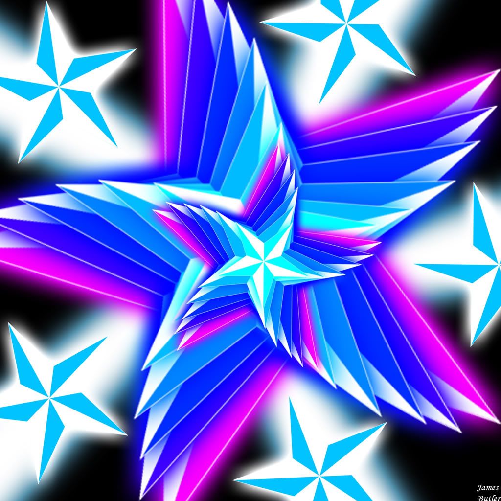 Stella nautica astratta blu viola, 1024x1024 HD, PC Desktop