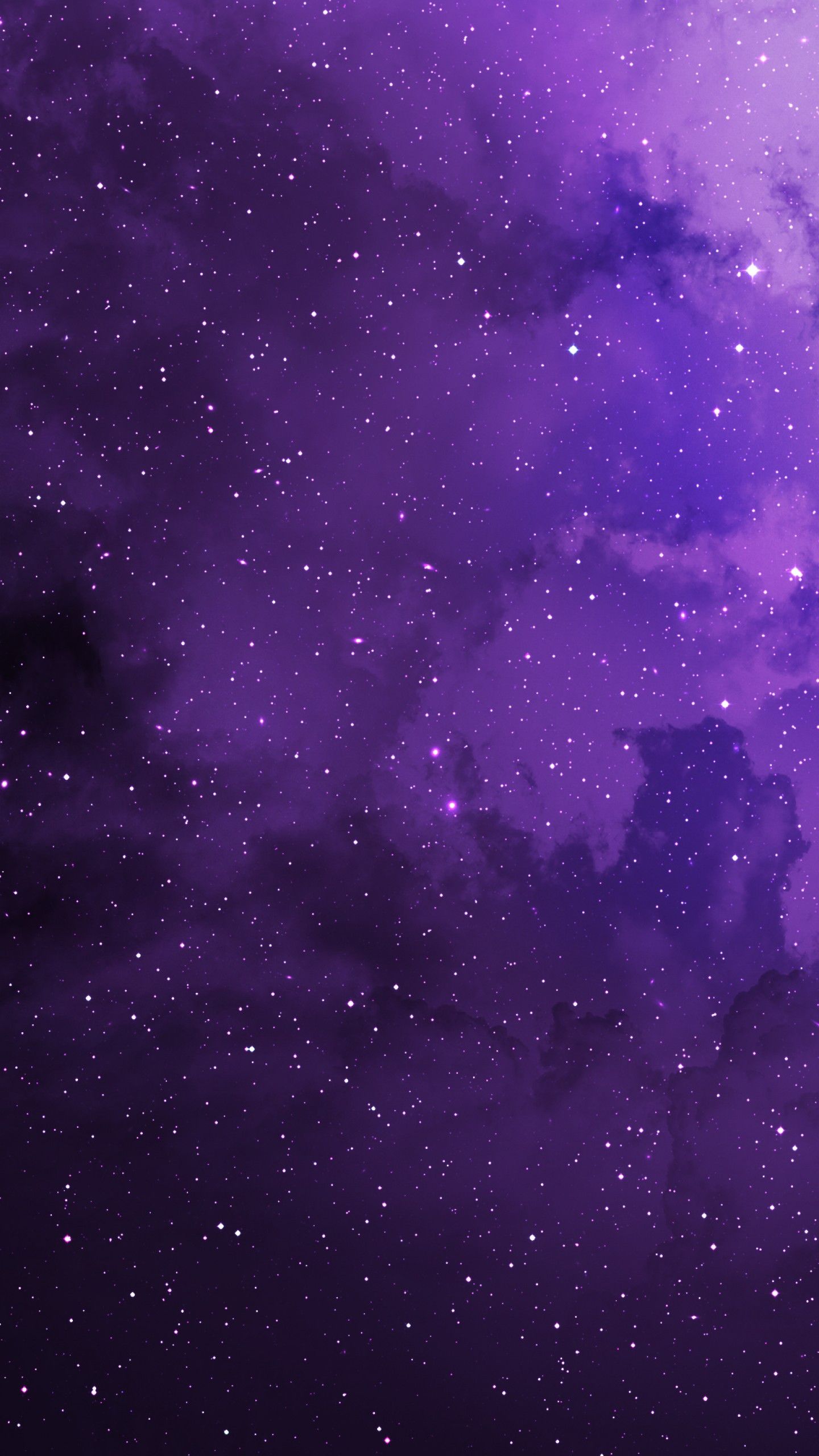 Stelle e nebulosa viola, 1440x2560 Full HD Verticale, iPhone