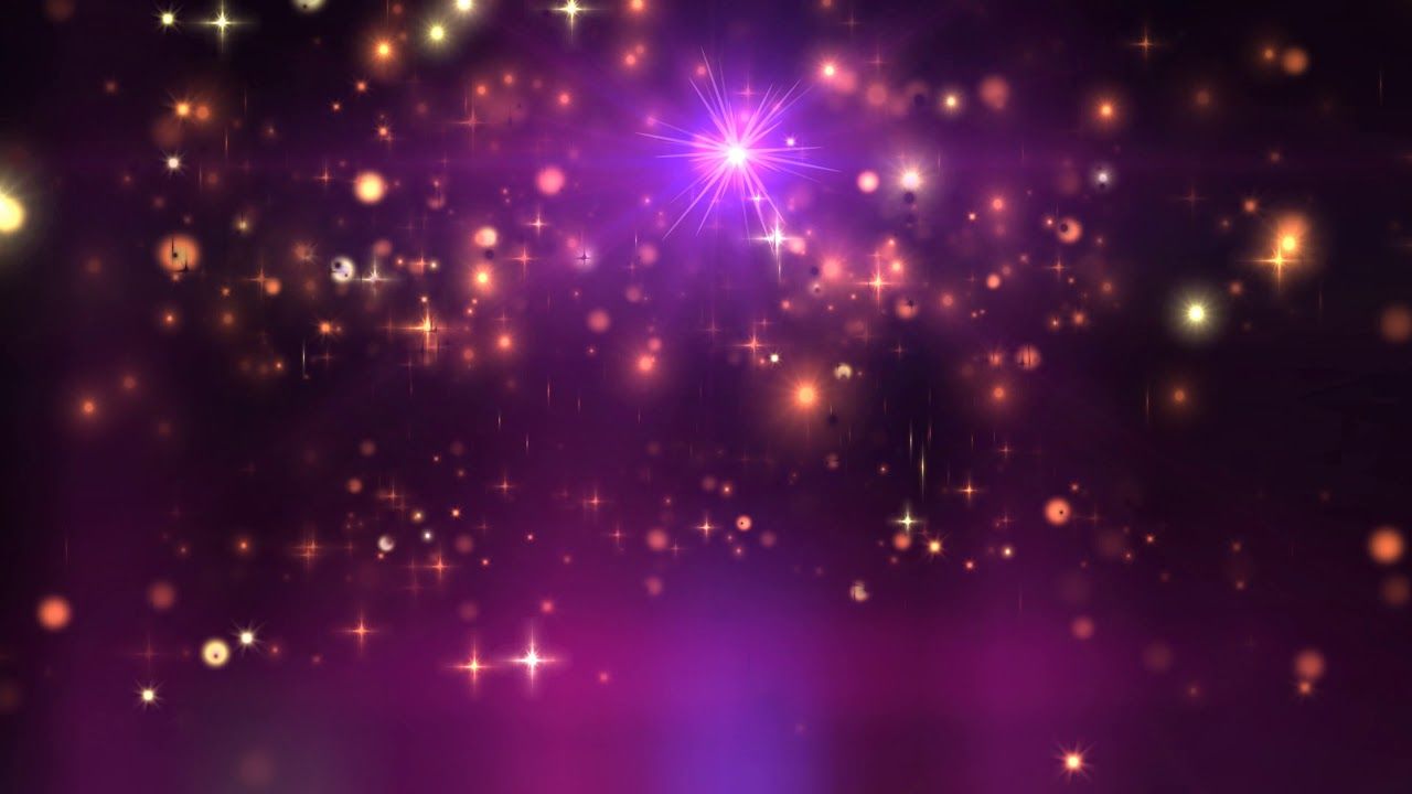 Stelle scintillanti viola arancio, 1280x720 HD, Desktop