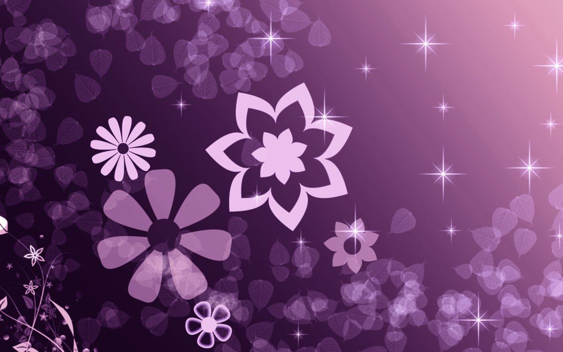 Fiori e stelle viola, 1131x707 HD, Desktop