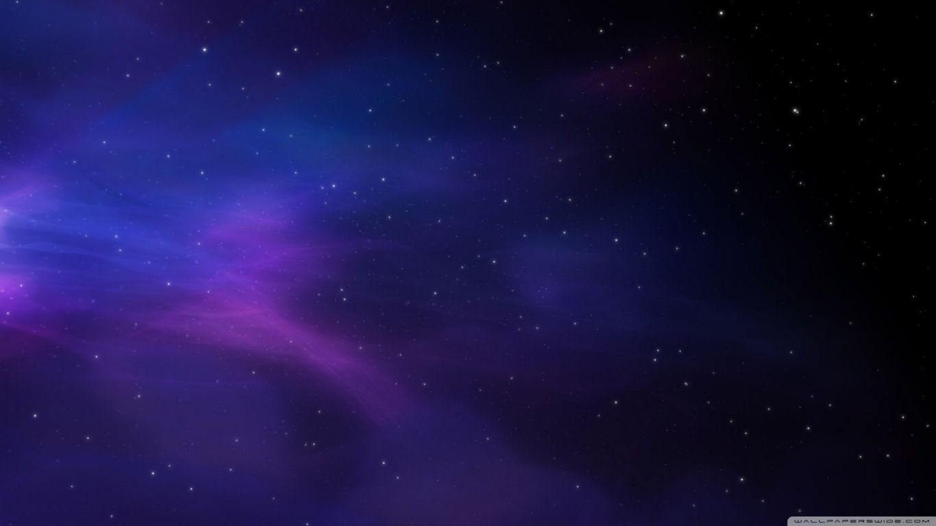 Nebulosa viola e stelle, 1366x768 HD, Desktop