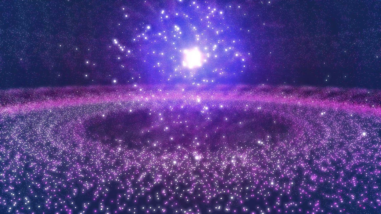 Stelle viola scintillanti cosmiche, 1280x720 HD, PC Desktop