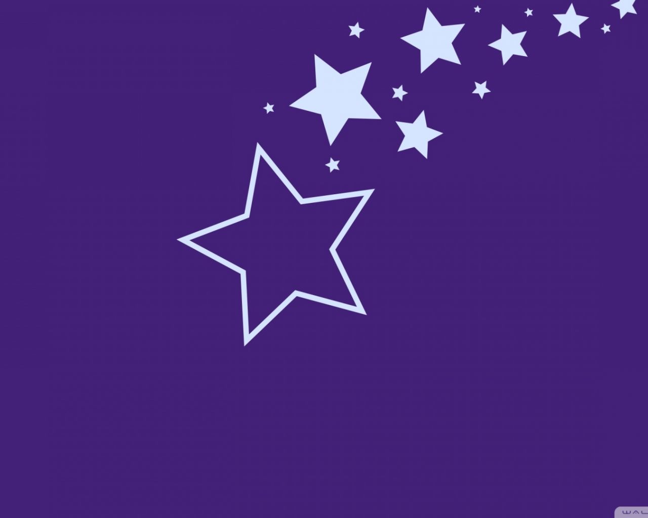 Stelle bianche su viola, 1280x1024 720p, Laptop