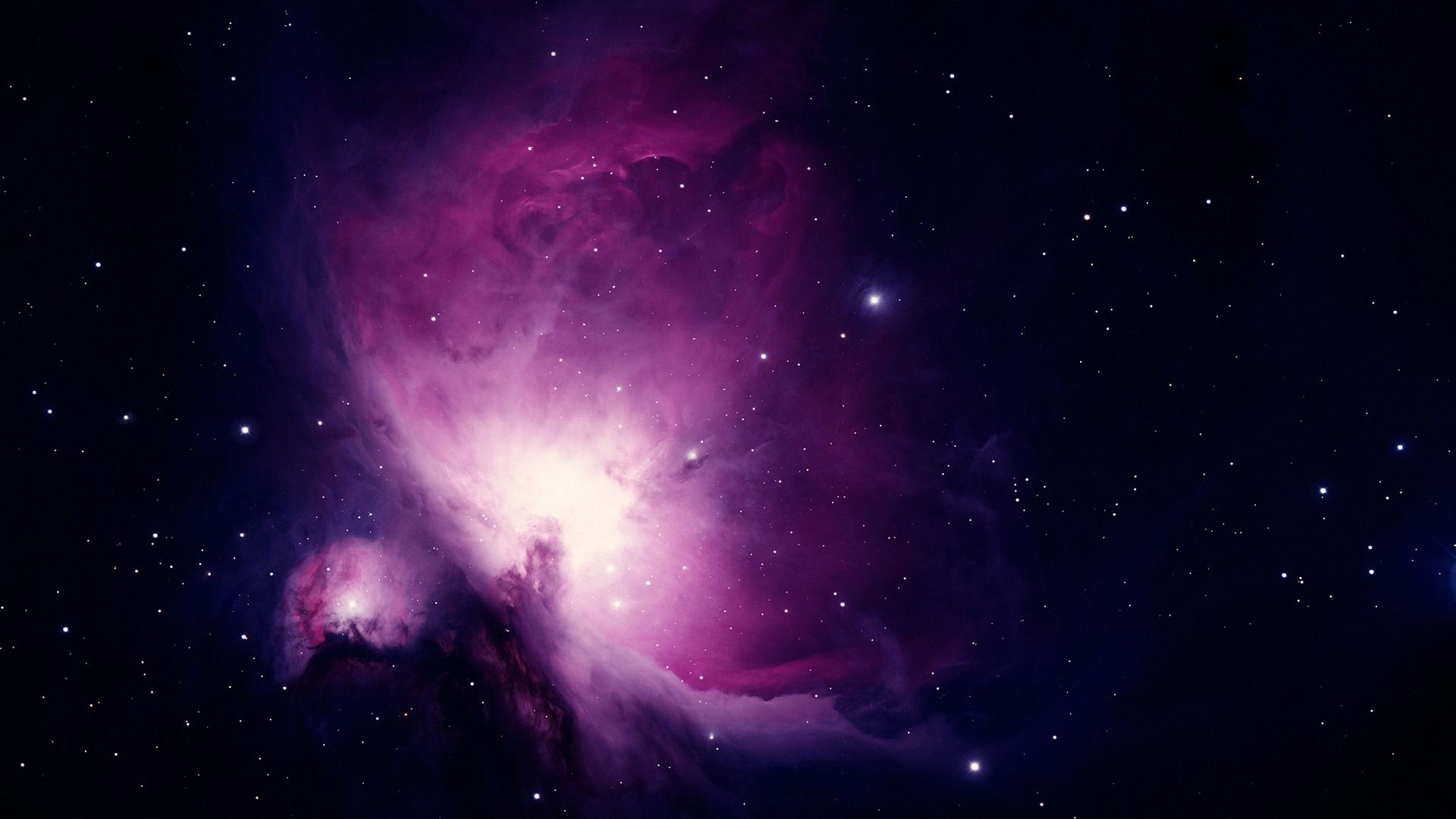Nebulosa viola con stelle, 1920x1080 Full HD 1080p, Desktop