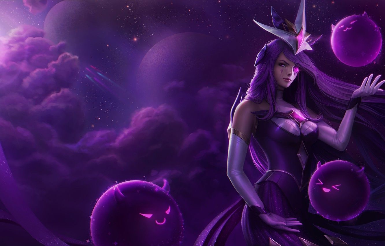Personaggio viola con sfere magiche, 1332x850 720p, Lenovo Legion