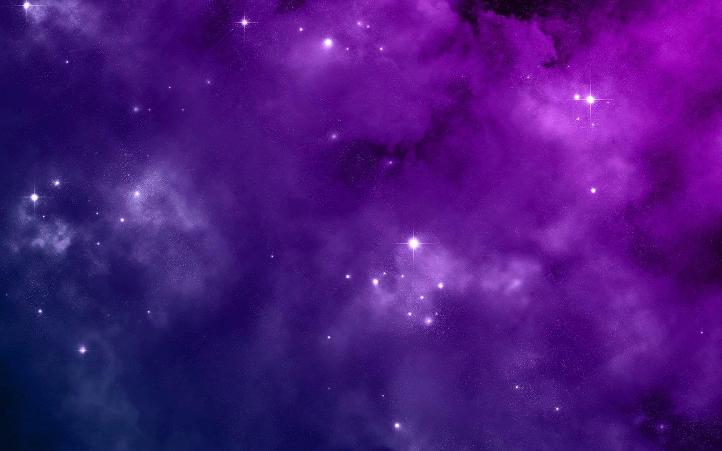 Nebulosa viola con stelle, 1440x900 720p, Laptop