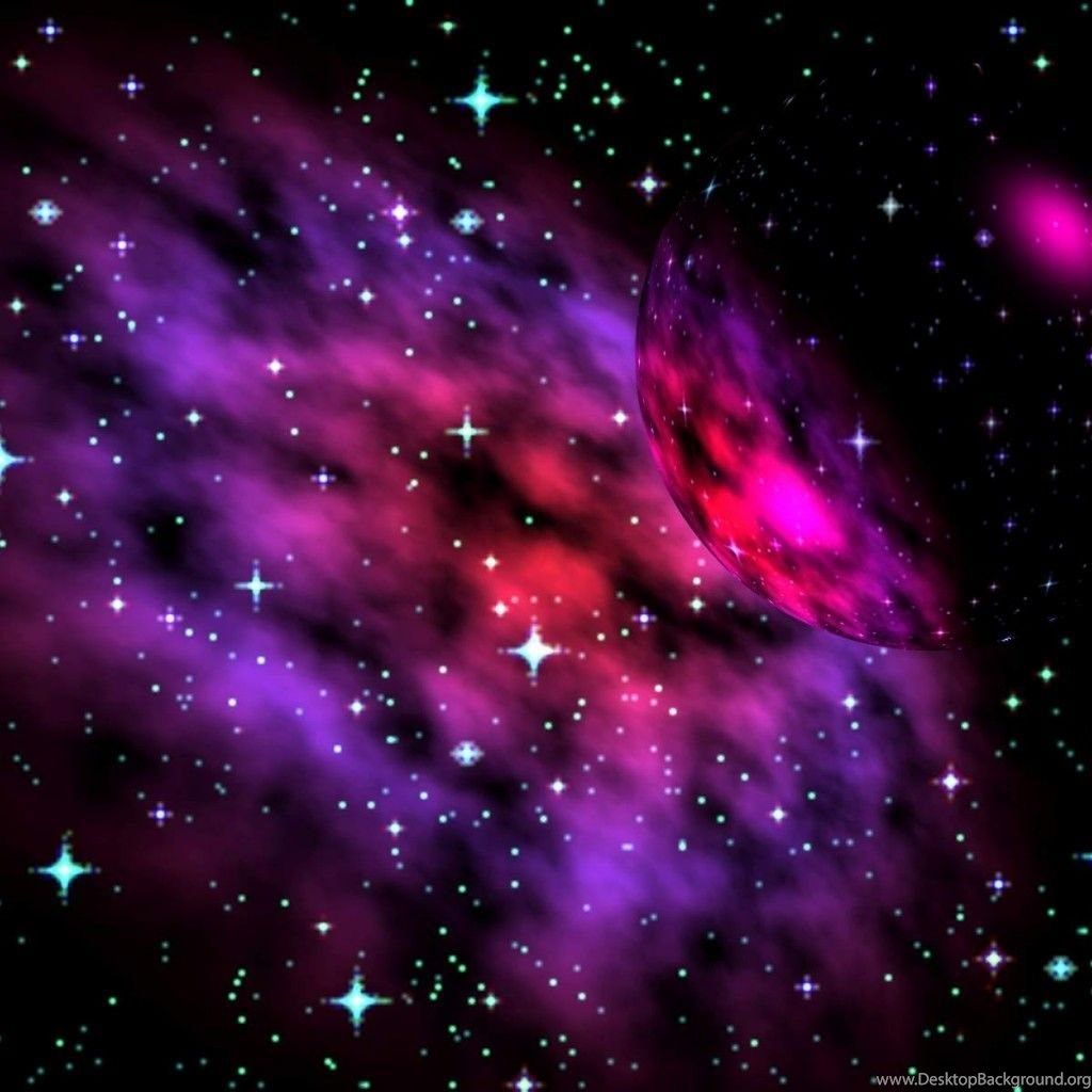 Stelle su sfondo viola e arancione, 1920x1080 Full HD, PC
