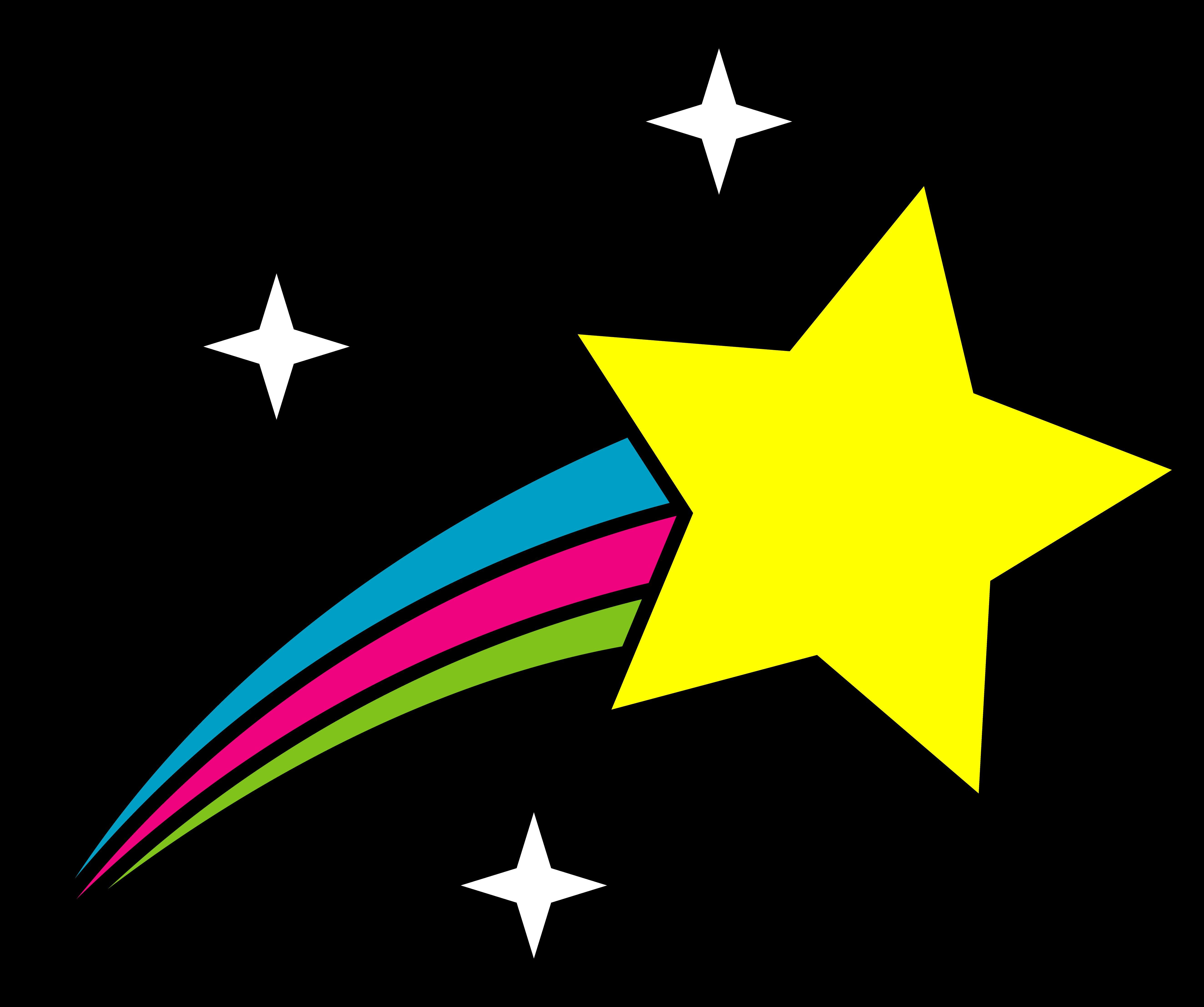 Stella cadente cartoon colorata, 5292x4424 4K, Desktop 4K