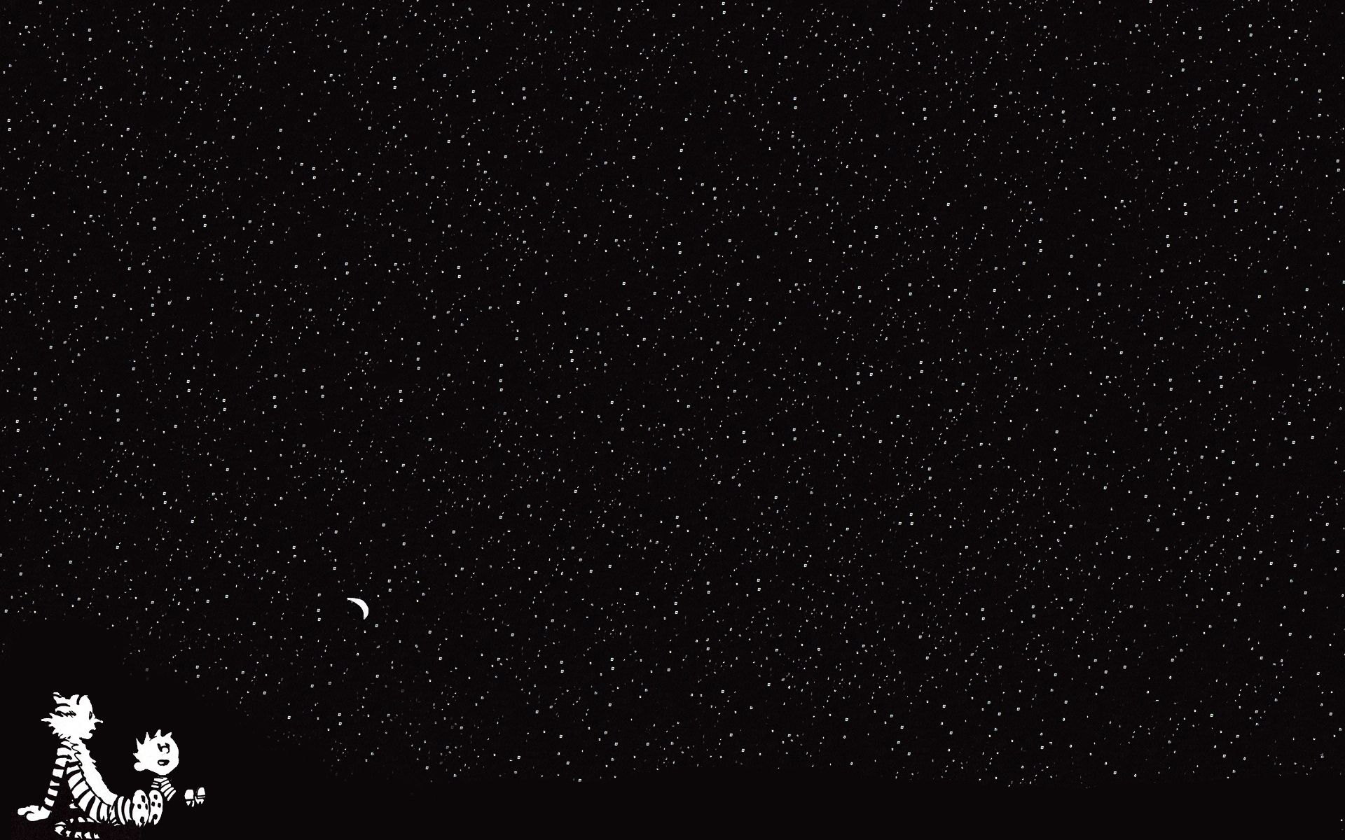Calvin e Hobbes cielo stellato, 1920x1200 Full HD+ WUXGA, iMac