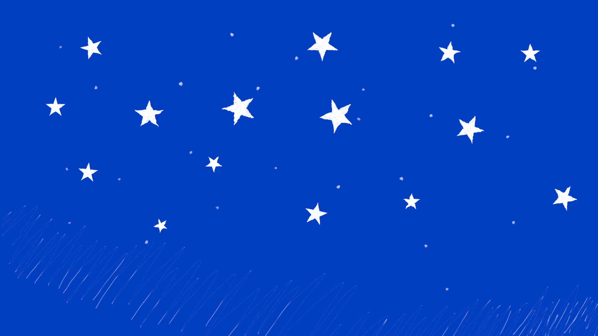 Stelle bianche cartoon sfondo blu, 1920x1080 Full HD, Laptop