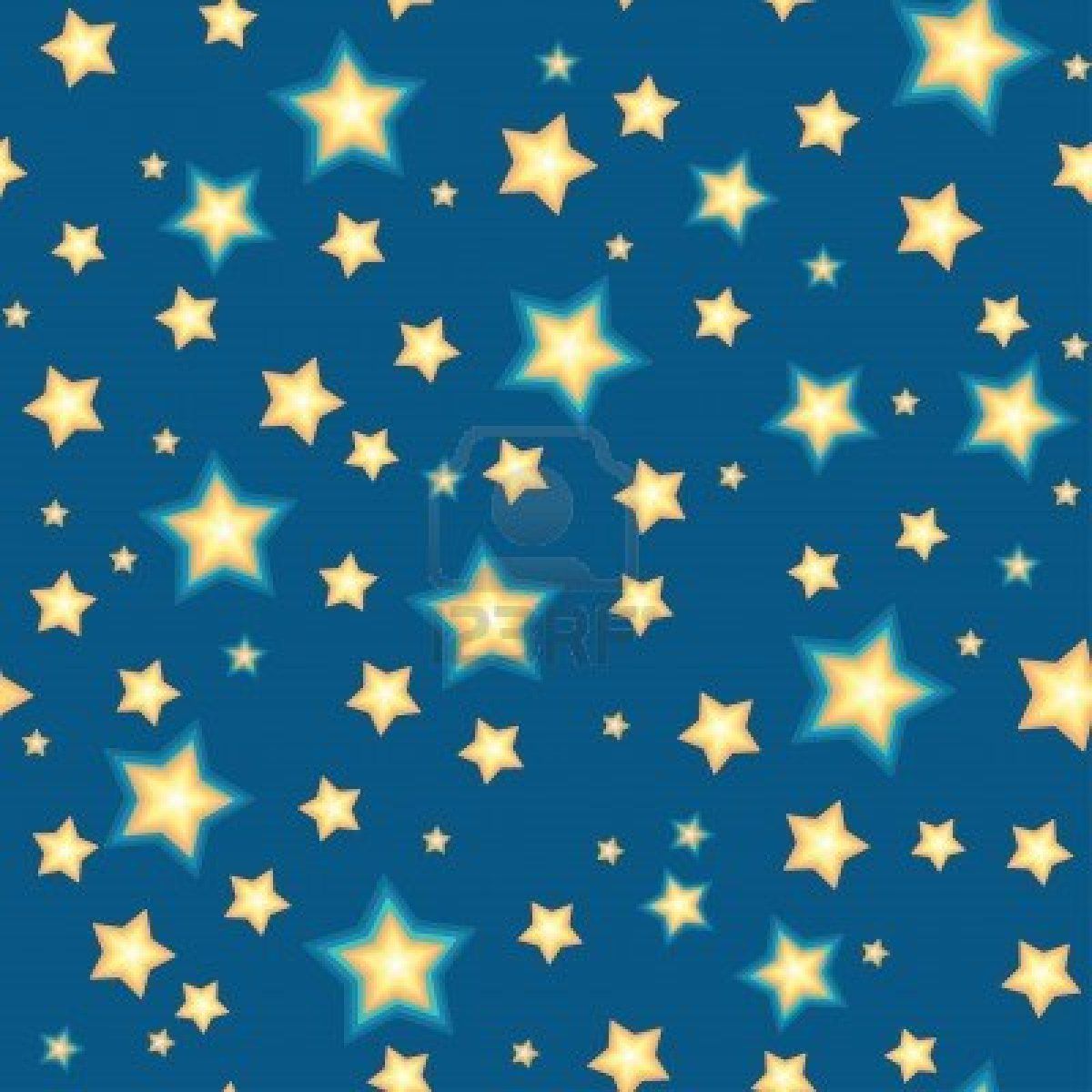 Stelle gialle cartoon sfondo blu, 1200x1200 HD, MacBook Air