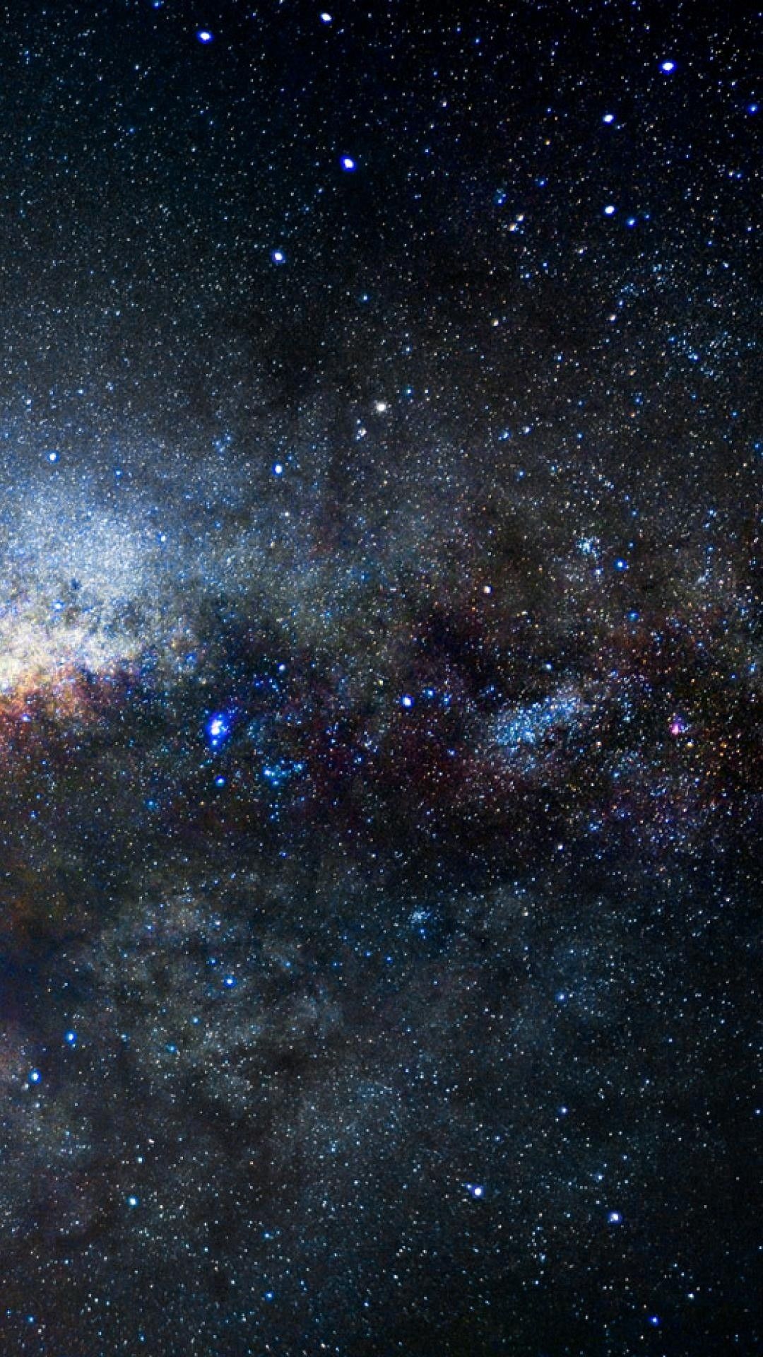 Cielo stellato via lattea, 1080x1920 Verticale, iPhone Plus