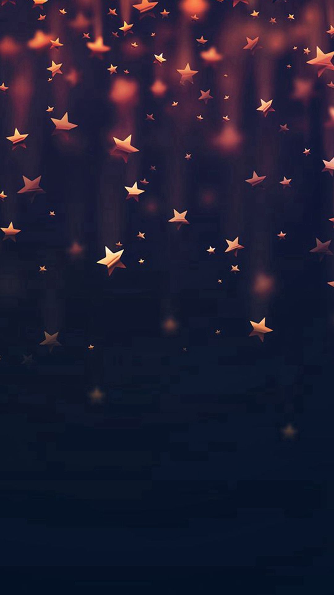Stelle dorate cadenti notte, 1080x1920 Full HD Verticale, iPhone